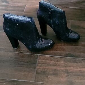 Sparkle  Sequin Black  Nine West Bootie